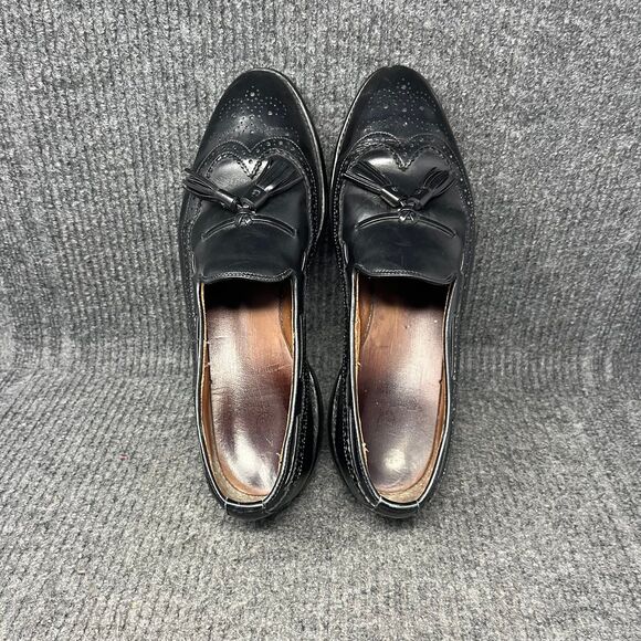 Allen Edmonds Manchester Tassel Loafers Dress Shies Oxford Black Leather Sz 10 D main image 8